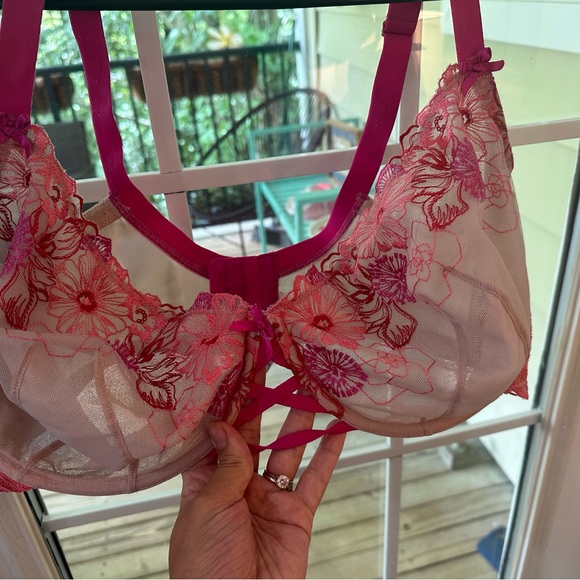 Embroidered Unlined Balconette Bra - Picture 3 of 6